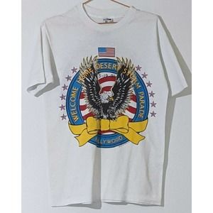 Welcome Home Desert Storm Parade T-shirt Hollywood Medium 1991 Made In USA